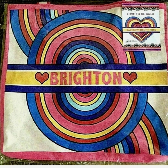 NEW Brighton " Rainbow Bright " Limited Edition Large Canvas Tote. - Picture 7 of 8